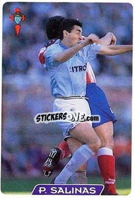 Sticker P. Salinas - Las Fichas De La Liga 1995-1996 - Mundicromo