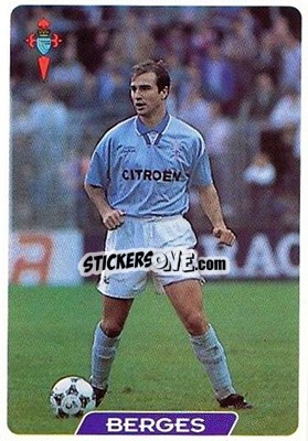 Sticker Berges - Las Fichas De La Liga 1995-1996 - Mundicromo