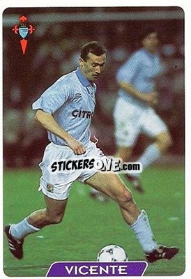 Cromo Vicente - Las Fichas De La Liga 1995-1996 - Mundicromo