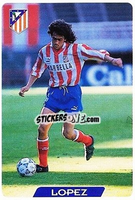 Sticker Lopez - Las Fichas De La Liga 1995-1996 - Mundicromo