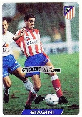 Sticker Biaggini - Las Fichas De La Liga 1995-1996 - Mundicromo