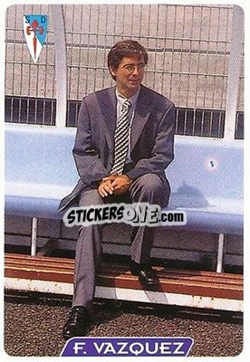 Sticker F. Vazquez MGR - Las Fichas De La Liga 1995-1996 - Mundicromo