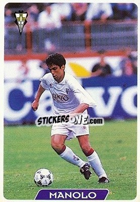 Sticker Manolo - Las Fichas De La Liga 1995-1996 - Mundicromo