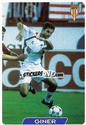 Cromo Giner - Las Fichas De La Liga 1995-1996 - Mundicromo