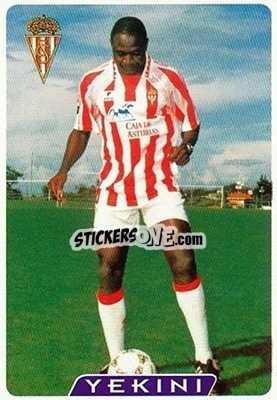 Sticker Yekini - Las Fichas De La Liga 1995-1996 n. 324a - Mundicromo