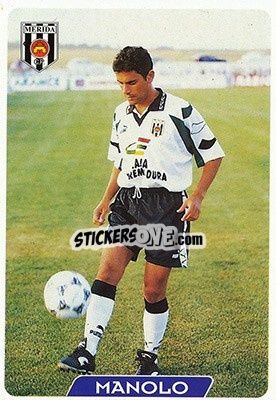 Figurina Manolo - Las Fichas De La Liga 1995-1996 - Mundicromo