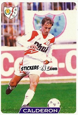 Cromo Calderon - Las Fichas De La Liga 1995-1996 - Mundicromo