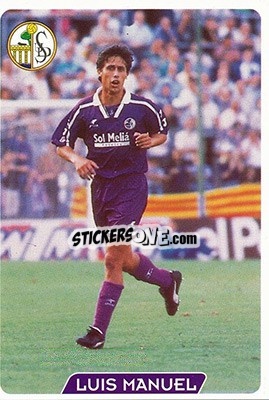 Sticker Luis Manuel - Las Fichas De La Liga 1995-1996 - Mundicromo