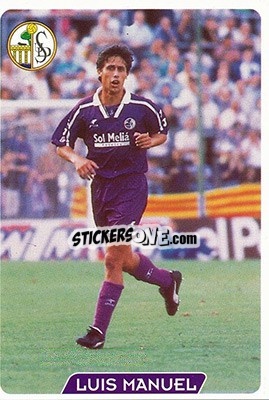 Sticker Luis Manuel - Las Fichas De La Liga 1995-1996 n. 389 - Mundicromo