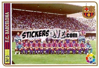 Sticker Team Card - Las Fichas De La Liga 1994-1995 n. 3 - Mundicromo