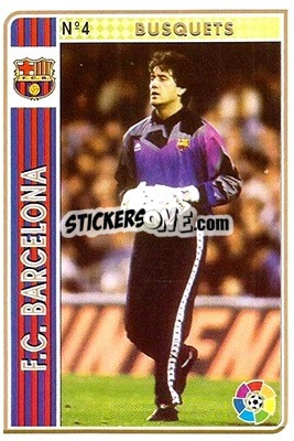 Sticker Busquets - Las Fichas De La Liga 1994-1995 - Mundicromo