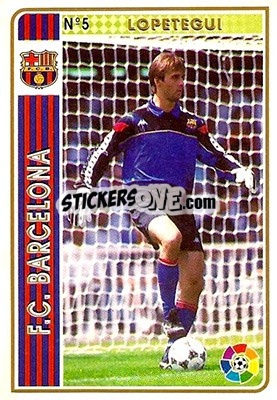 Sticker Lopetegui - Las Fichas De La Liga 1994-1995 - Mundicromo