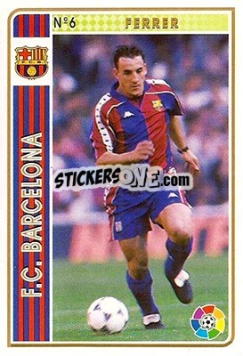 Sticker Ferrer - Las Fichas De La Liga 1994-1995 - Mundicromo