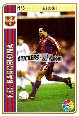 Sticker Sergi - Las Fichas De La Liga 1994-1995 - Mundicromo