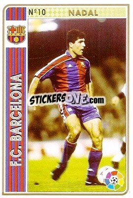 Sticker Nadal - Las Fichas De La Liga 1994-1995 - Mundicromo