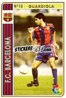 Cromo Guardiola - Las Fichas De La Liga 1994-1995 - Mundicromo