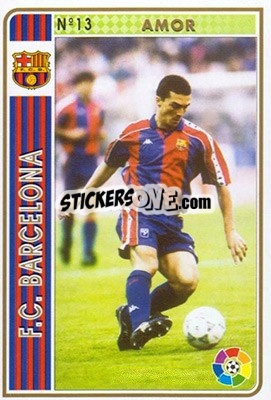 Cromo Amor - Las Fichas De La Liga 1994-1995 n. 13 - Mundicromo