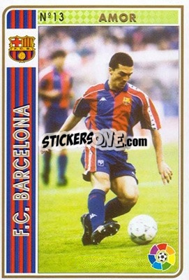 Cromo Amor - Las Fichas De La Liga 1994-1995 - Mundicromo