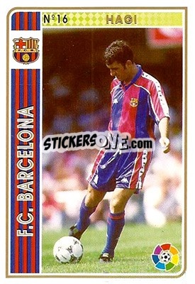 Figurina Hagi - Las Fichas De La Liga 1994-1995 - Mundicromo