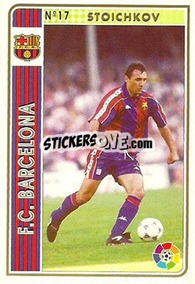 Sticker Stoichkov - Las Fichas De La Liga 1994-1995 n. 17 - Mundicromo