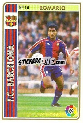 Sticker Romario - Las Fichas De La Liga 1994-1995 - Mundicromo