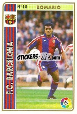 Sticker Romario - Las Fichas De La Liga 1994-1995 n. 18 - Mundicromo