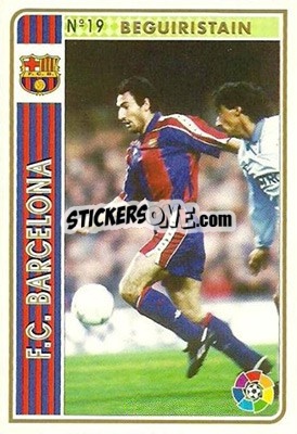 Sticker Begiristain - Las Fichas De La Liga 1994-1995 - Mundicromo
