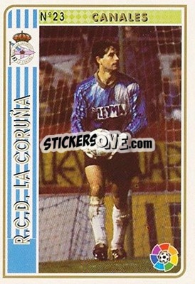 Cromo Canales - Las Fichas De La Liga 1994-1995 - Mundicromo