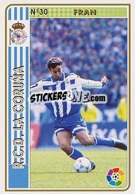 Cromo Fran - Las Fichas De La Liga 1994-1995 - Mundicromo