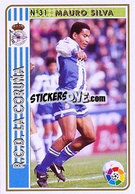 Figurina Mauro Silva - Las Fichas De La Liga 1994-1995 - Mundicromo