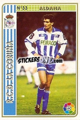 Cromo Aldana - Las Fichas De La Liga 1994-1995 - Mundicromo