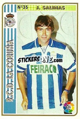 Cromo J. Salinas - Las Fichas De La Liga 1994-1995 - Mundicromo