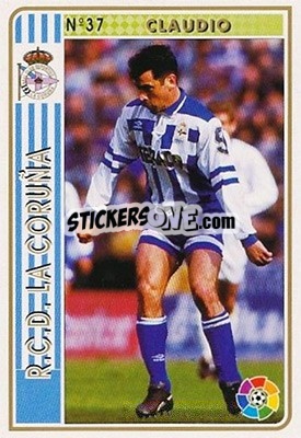 Figurina Claudio - Las Fichas De La Liga 1994-1995 - Mundicromo
