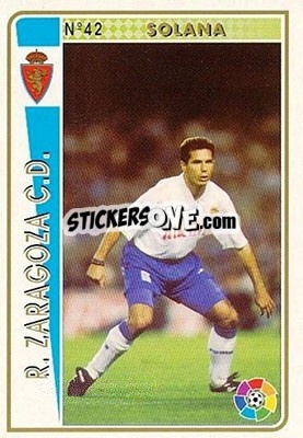 Sticker Solana - Las Fichas De La Liga 1994-1995 - Mundicromo