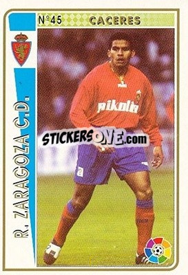 Sticker Caceres - Las Fichas De La Liga 1994-1995 - Mundicromo