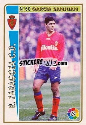 Cromo Garcia Sanjuan - Las Fichas De La Liga 1994-1995 - Mundicromo