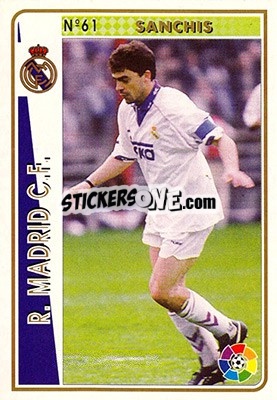 Cromo Sanchis - Las Fichas De La Liga 1994-1995 - Mundicromo