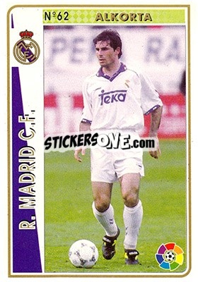 Sticker Alkorta - Las Fichas De La Liga 1994-1995 n. 62 - Mundicromo