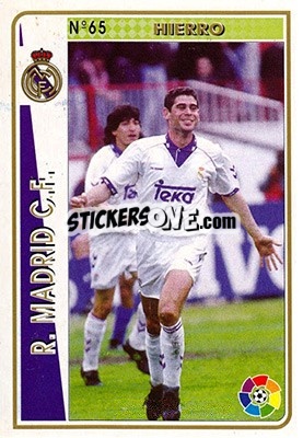 Sticker Hierro - Las Fichas De La Liga 1994-1995 - Mundicromo