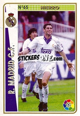 Figurina Hierro - Las Fichas De La Liga 1994-1995 - Mundicromo