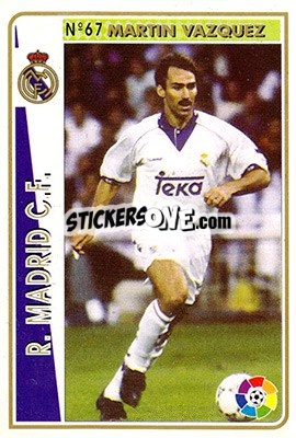 Figurina Martin Vazquez - Las Fichas De La Liga 1994-1995 - Mundicromo