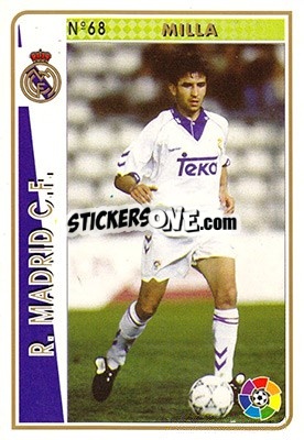 Figurina Milla - Las Fichas De La Liga 1994-1995 - Mundicromo