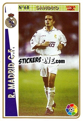 Sticker Sandro - Las Fichas De La Liga 1994-1995 n. 68a - Mundicromo