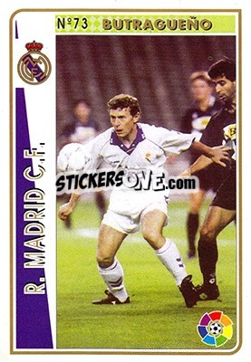 Sticker Butragueño - Las Fichas De La Liga 1994-1995 - Mundicromo