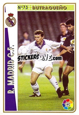 Sticker Butragueño - Las Fichas De La Liga 1994-1995 n. 73 - Mundicromo
