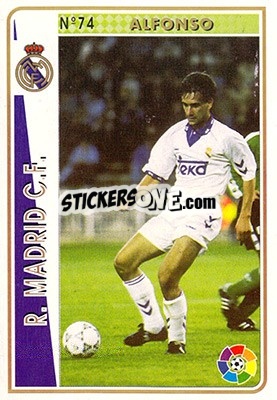 Cromo Alfonso - Las Fichas De La Liga 1994-1995 - Mundicromo