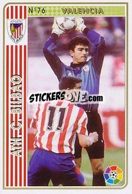 Sticker Valencia - Las Fichas De La Liga 1994-1995 - Mundicromo