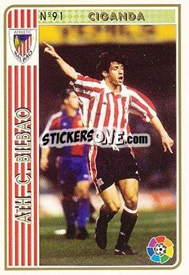 Sticker Ciganda - Las Fichas De La Liga 1994-1995 n. 91 - Mundicromo
