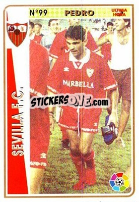Sticker Pedro - Las Fichas De La Liga 1994-1995 n. 99a - Mundicromo