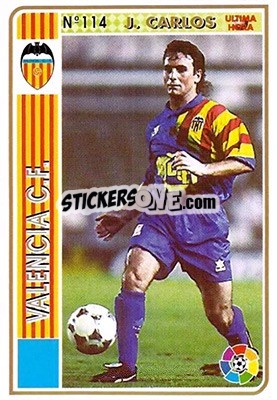 Sticker J. Carlos - Las Fichas De La Liga 1994-1995 - Mundicromo